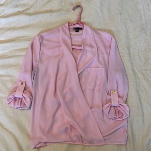 Sheer Pink 3/4 blouse